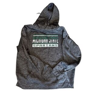 Michigan State Spartans Colosseum Men's Dark Gray Pullover Hoodie Sweatshirt XXL